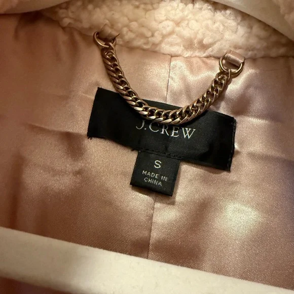 J. Crew Women's Cream Teddy Sherpa Vest - Picture 4 of 5